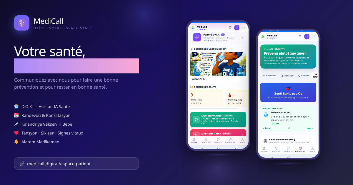 Connexion Patient | MediCall · MediCall